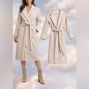 🧥 WITCHERY Double-Breasted Belted Coat